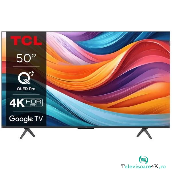 TCL Televizor QLED TCL 127 cm (50) 50T7B, Ultra HD 4K, Smart TV, WiFi, CI