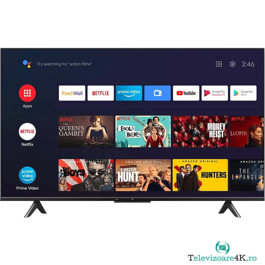 Xiaomi Televizor Xiaomi MiTV-P143, 108 cm, Smart Android, 4K Ultra HD, LED, Clasa G