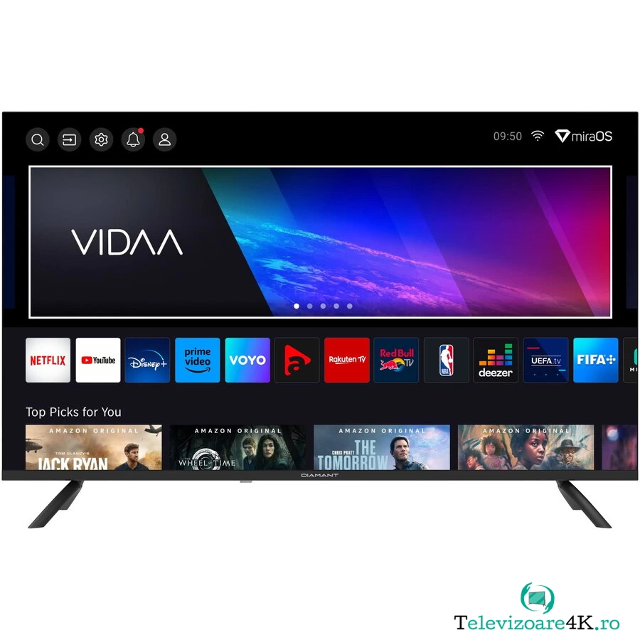 Televizor LED Diamant 43HL5530U/C, 109 cm, Smart, 4K Ultra HD, Clasa F la 1,075.02 lei ron