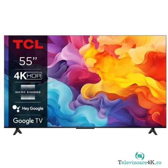 TCL Televizor LED TCL 139 cm (55) 55V6B, Ultra HD 4K, Smart TV, WiFi, CI