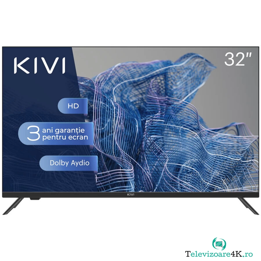KIVI Televizor LED Kivi 32H550NB, 80 cm, HD, Clasa G, Negru la 724.99 lei ron