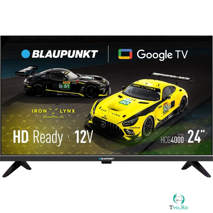 Televizor 24inch 60cm LED HD Ready DVB-T2/C/S2 Smart TV WiFi Blyetooth 2xHDMI 2xUSB 60Hz Negru