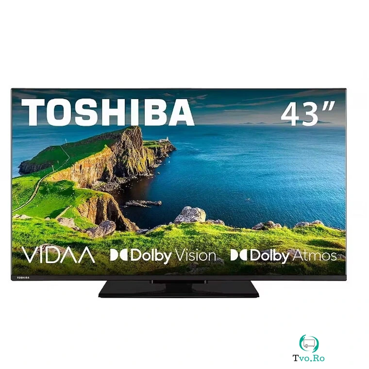 Toshiba Televizor LED Toshiba 109 cm 43 43UV3F63DG, Ultra HD 4K, Smart TV, WiFi, CI+,Negru